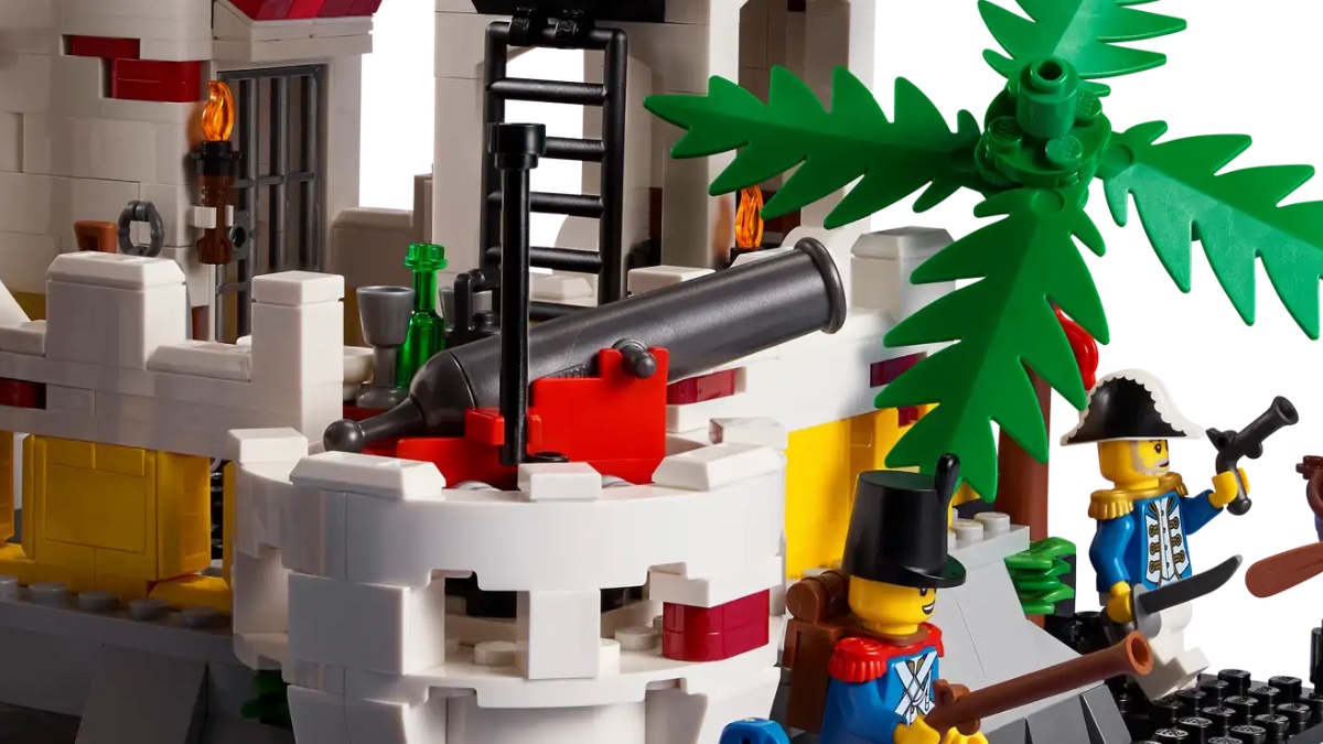 LEGO Icons 10320 Eldorado Fortress fungerende kanon fremhævet