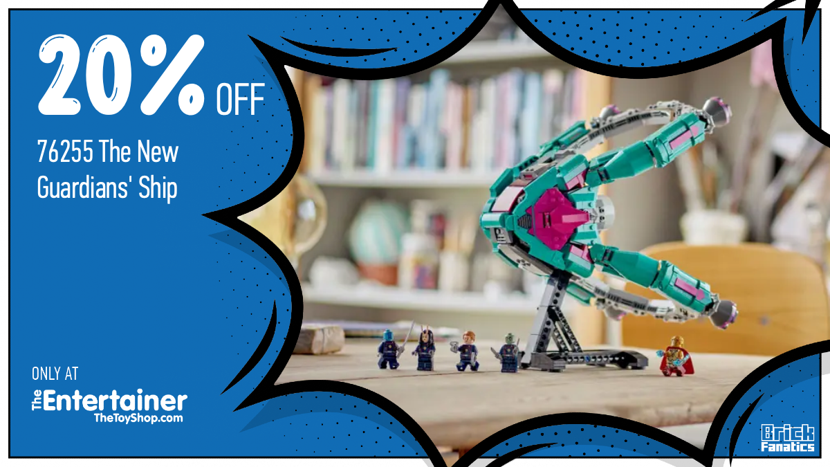 Save 20% on brand-new LEGO Marvel 76255 The New Guardians' Ship