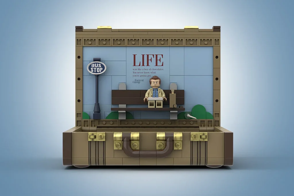LEGO Ideas Forrest Gump – Koffer voller Erinnerungen 2 1024x683