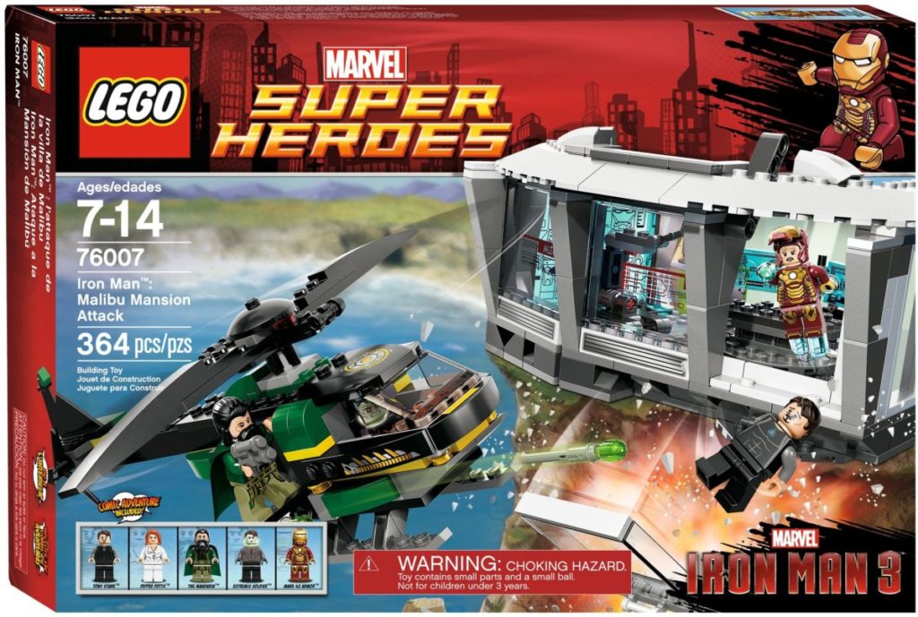 LEGO Marvel 76007 Iron Man Malibu Mansion Attack box art 1024x689