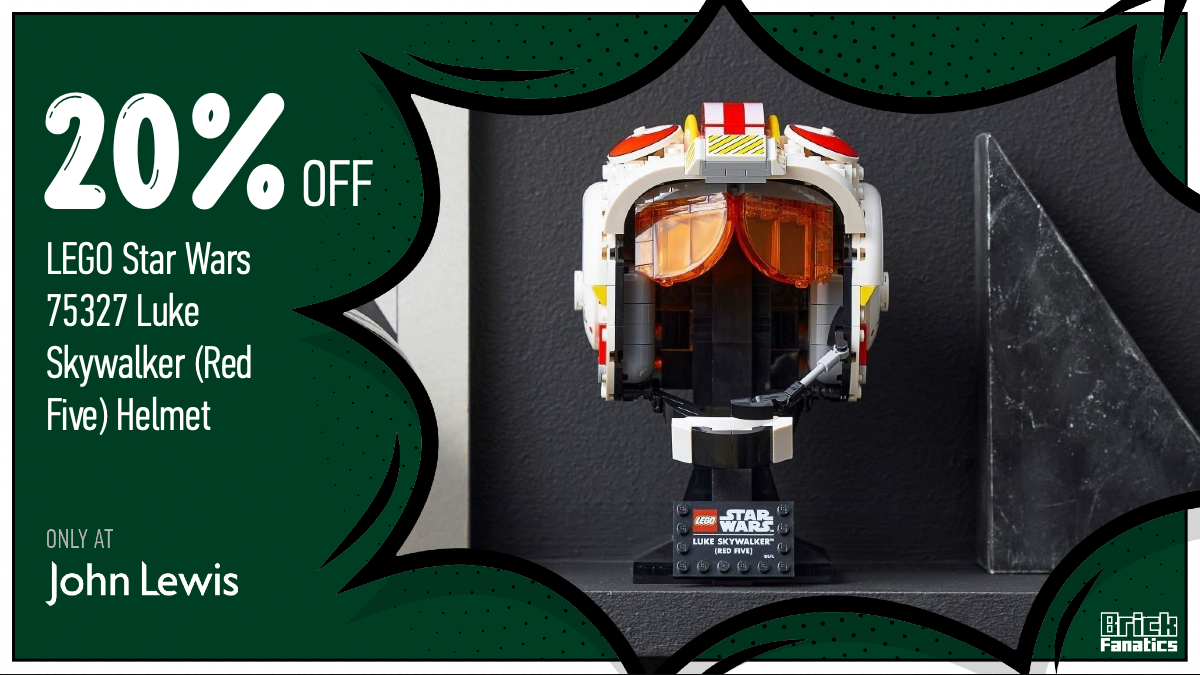 20% off and retiring soon: 75327 Luke Skywalker (Red Five) Helmet