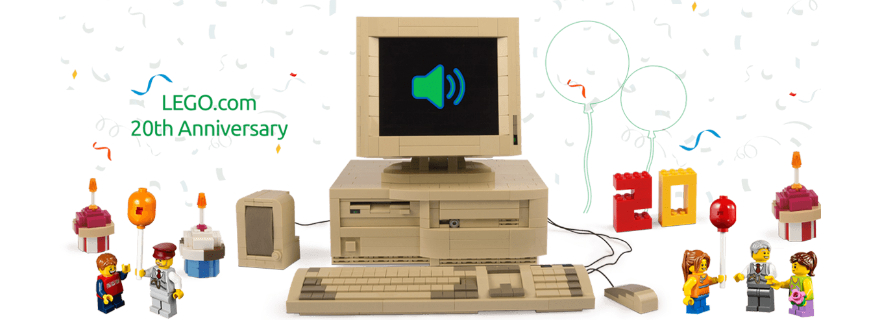 LEGO.com 20 years old today