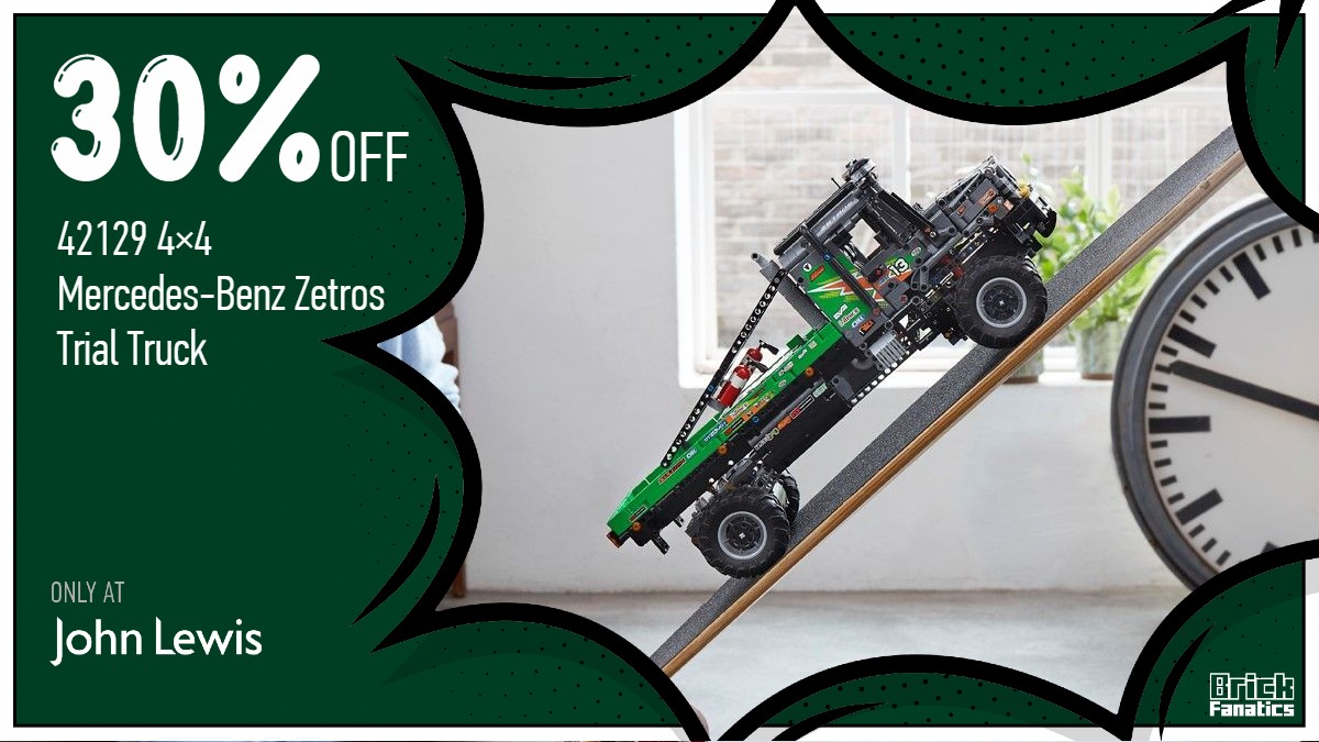 Last chance to save £85+ on retired 42129 4×4 Mercedes-Benz Zetros Trial Truck