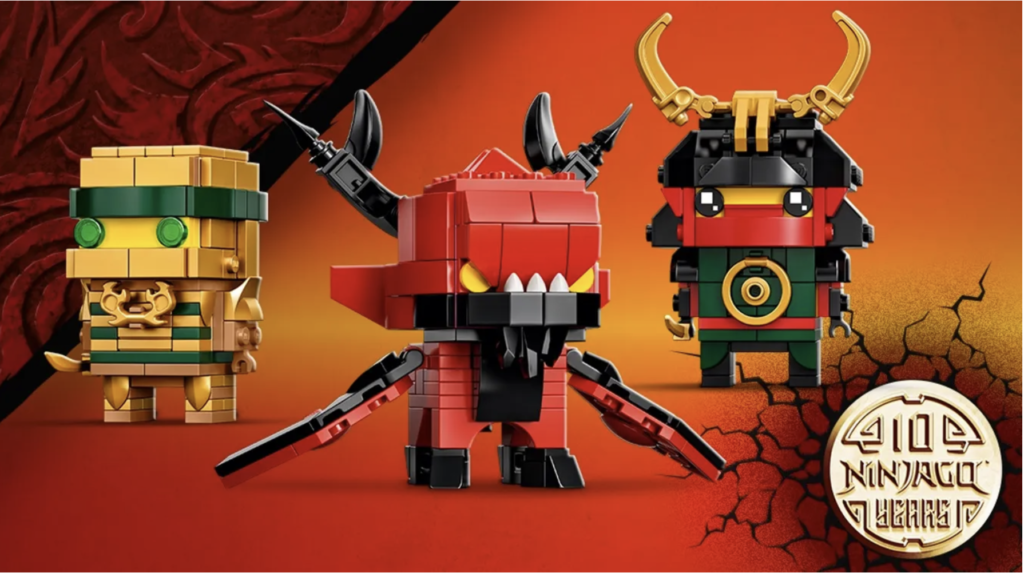 LEGO 40490 NINJAGO 10th Anniversary BrickHeadz