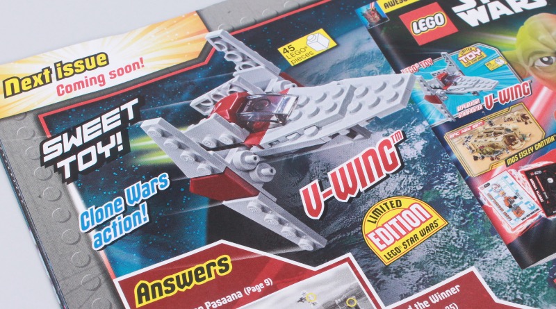 Next month's LEGO Star Wars magazine includes a free V-wing Starfighter