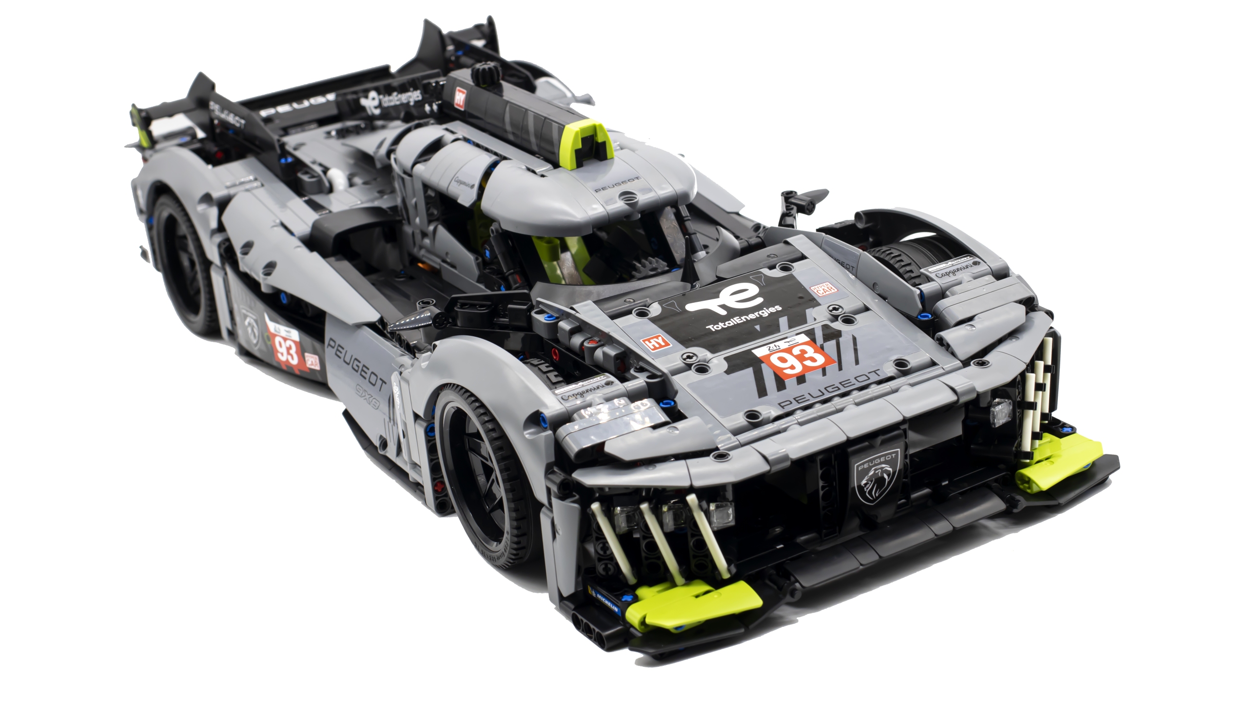 LEGO Technic 42156 PEUGEOT 9X8 24H Le Mans Hybrid Hypercar 1 scaled