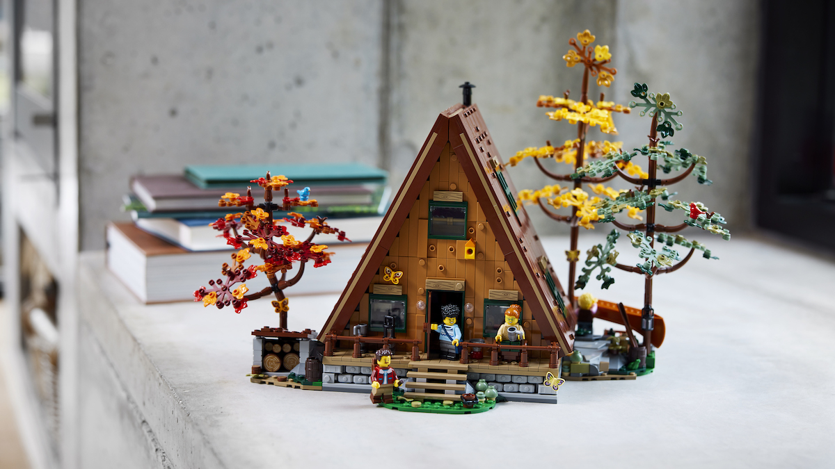 LEGO Ideas 21338 A-Frame Cabin is easy to integrate into your LEGO city