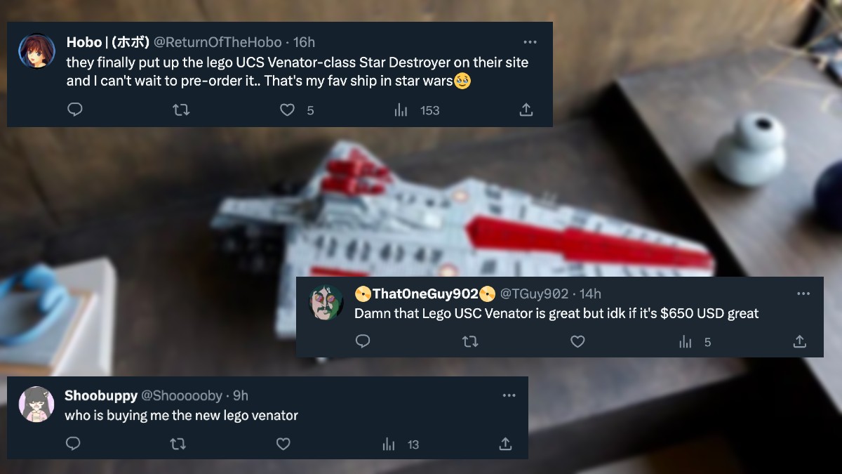 LEGO Star Wars fans celebrate long-awaited UCS Venator