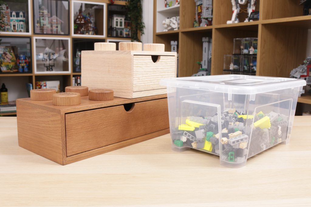 LEGO Room Copenhagen Wooden Desk Drawer 2x2 and 2x4 review 60 1024x683