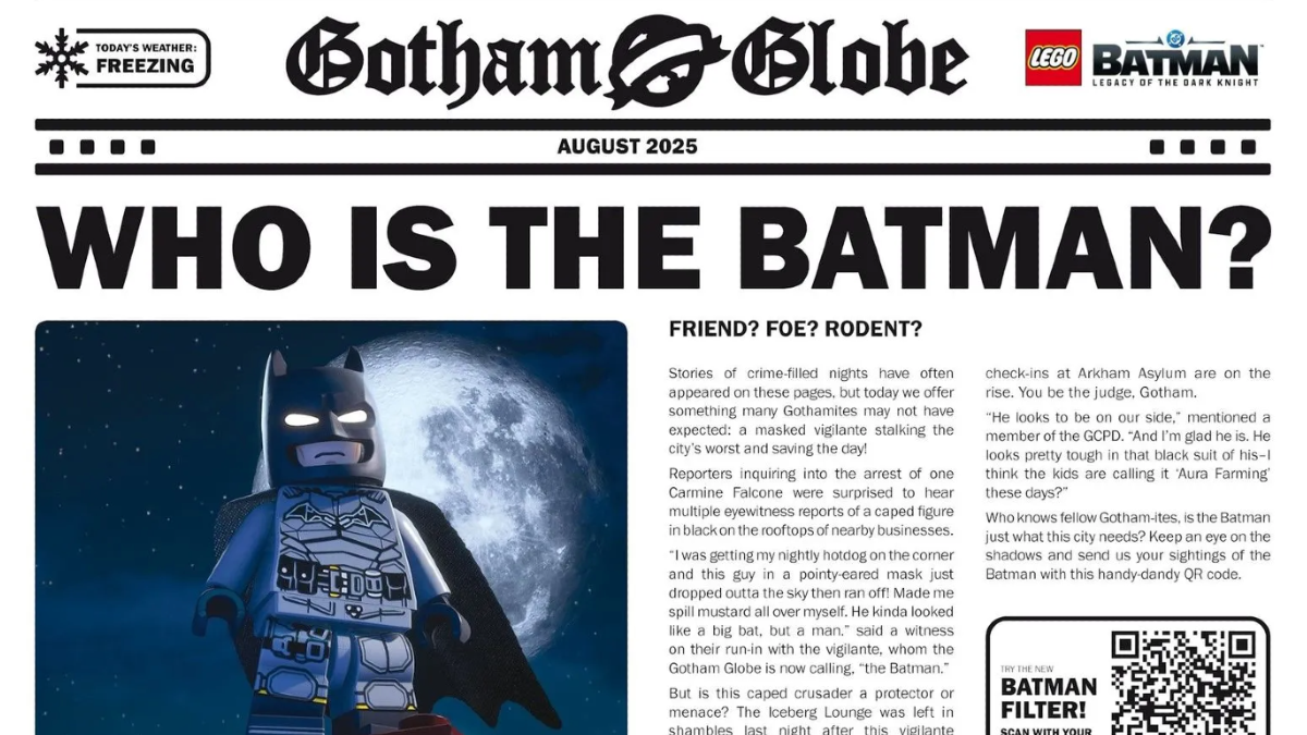Grab a free LEGO Batman newspaper packed with game secrets
