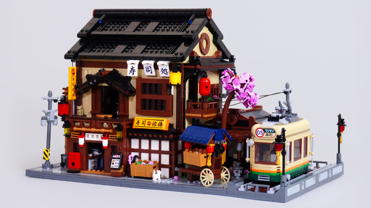 Make the LEGO Sushi Restaurant modular with under 500 pieces