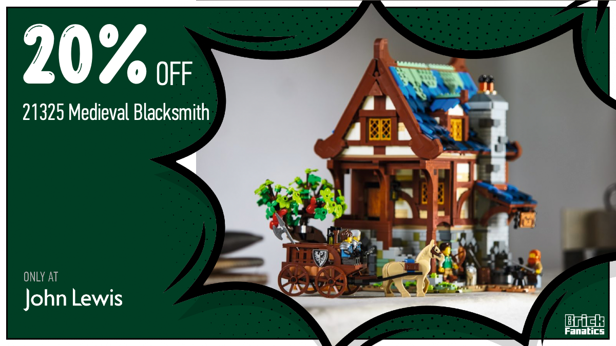 Strike while the iron is hot with 20% off 21325 Medieval Blacksmith at John Lewis