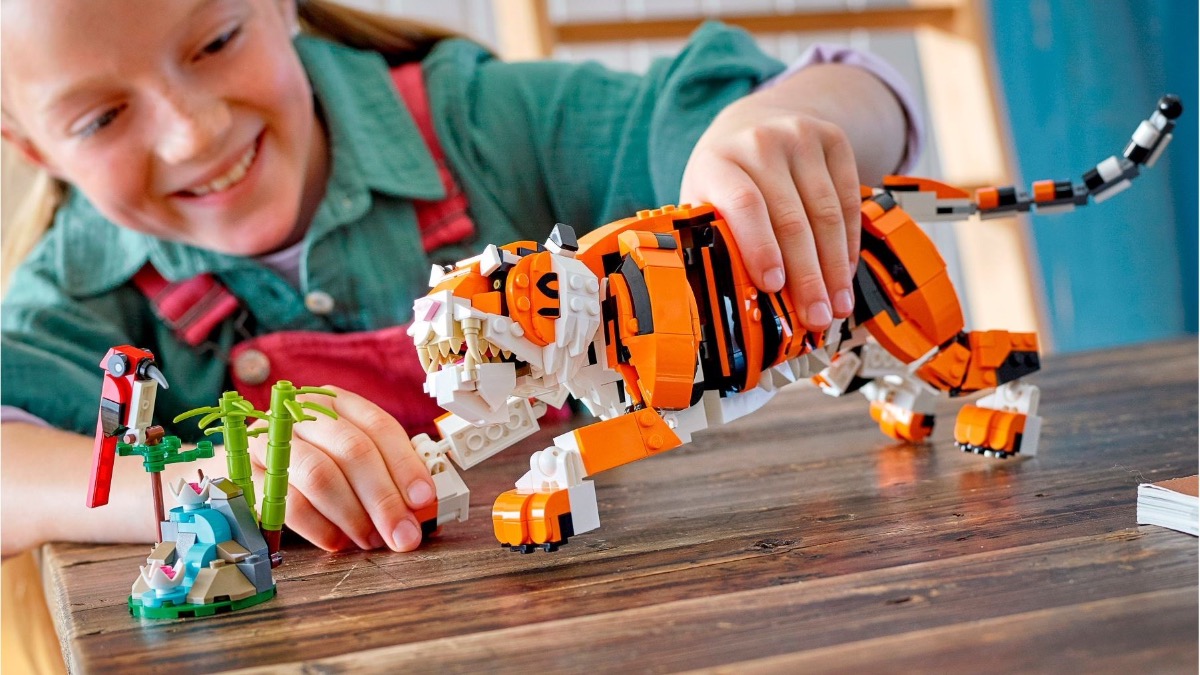 LEGO Creator 3-in-1 31129 Majestic Tiger available at John Lewis