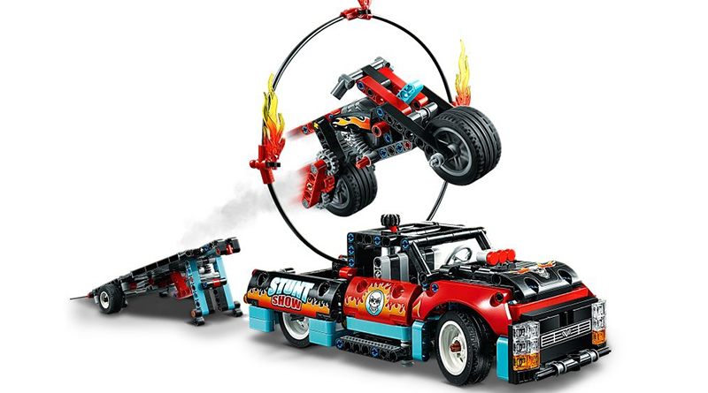 LEGO Technic 42106 Stunt Show Truck Bike featured 800 445