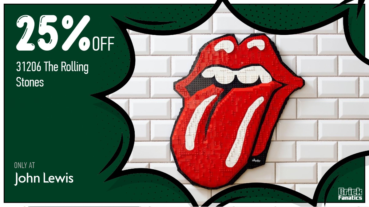 Huge saving on LEGO Art 31206 The Rolling Stones in John Lewis deals