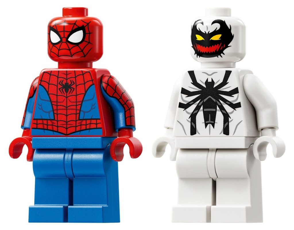 LEGO 76308 Marvel Mech Spider Mana kontra Anti Venom figurki 1024x802
