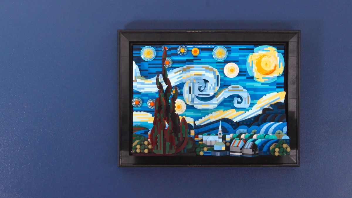 Plan your LEGO Ideas 21333 Vincent Van Gogh – The Starry Night display