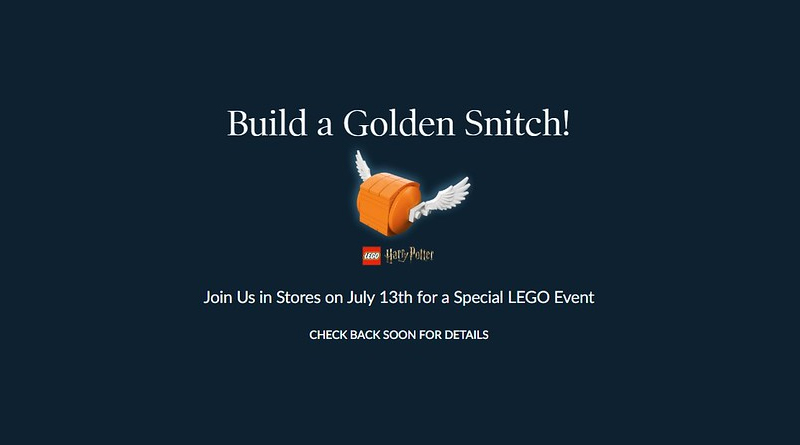 LEGO Harry Potter Golden Snitch make and take event coming to Barnes & Noble