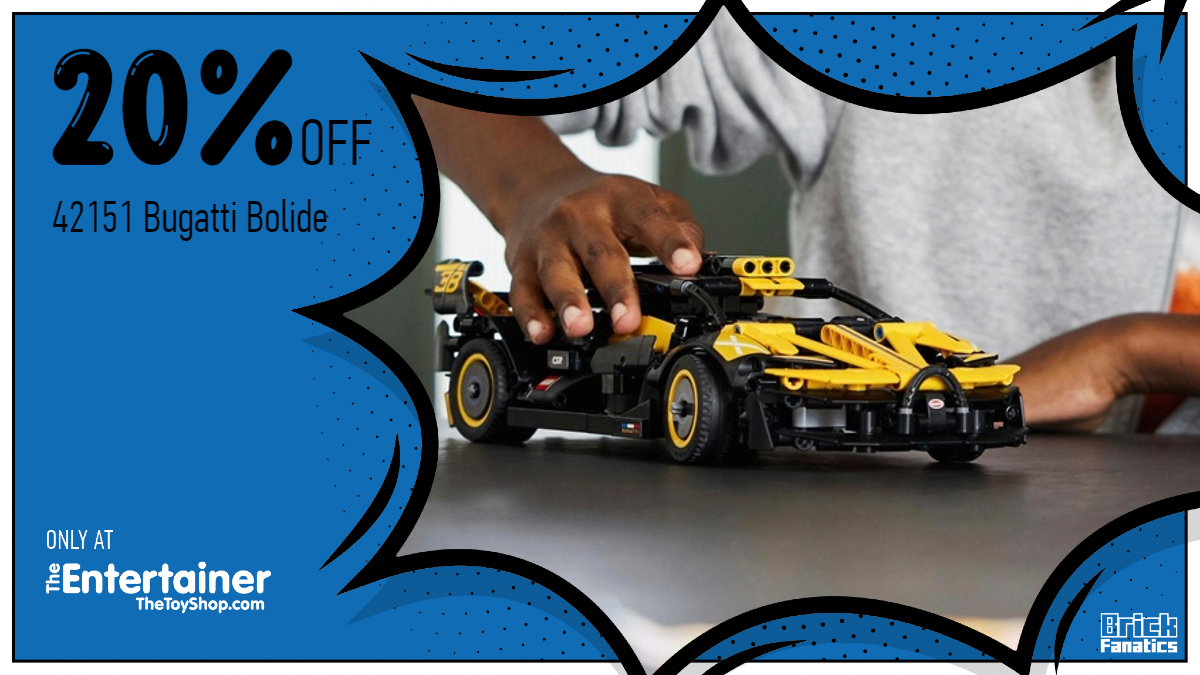 Massive reduction on LEGO Technic 42151 Bugatti Bolide at The Entertainer