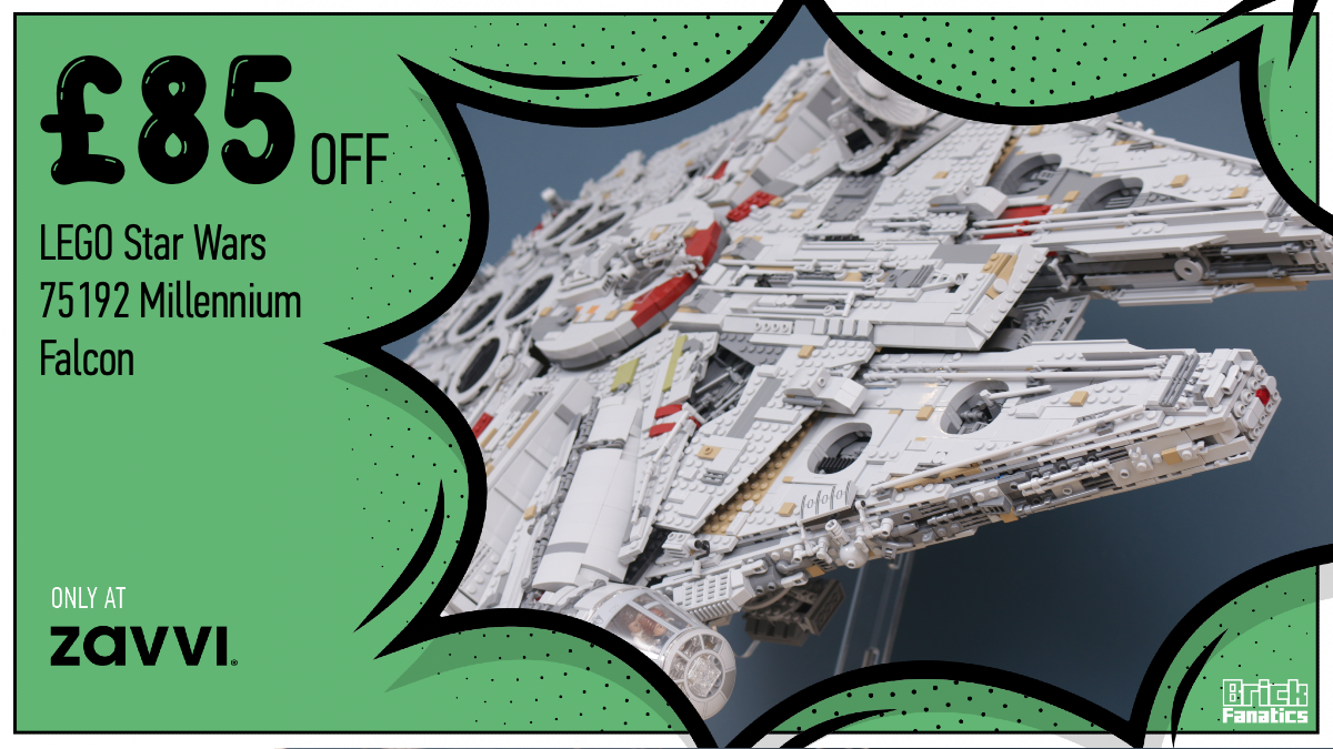 Fly to Zavvi and save £85 on LEGO Star Wars 75192 Millennium Falcon today
