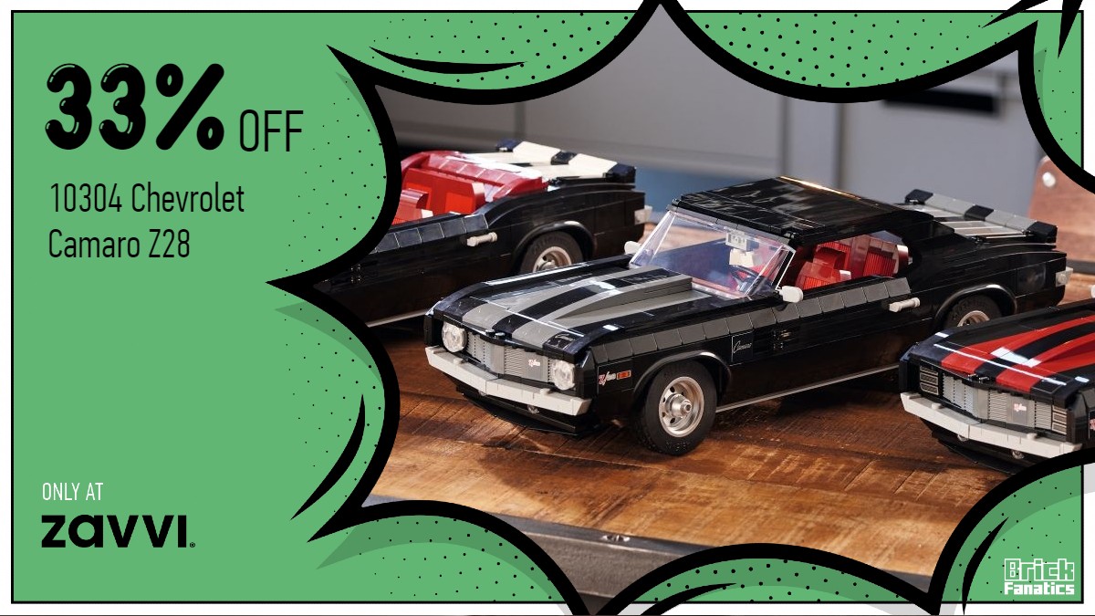 Drive over to Zavvi for a third off LEGO Icons 10304 Chevrolet Camaro Z28