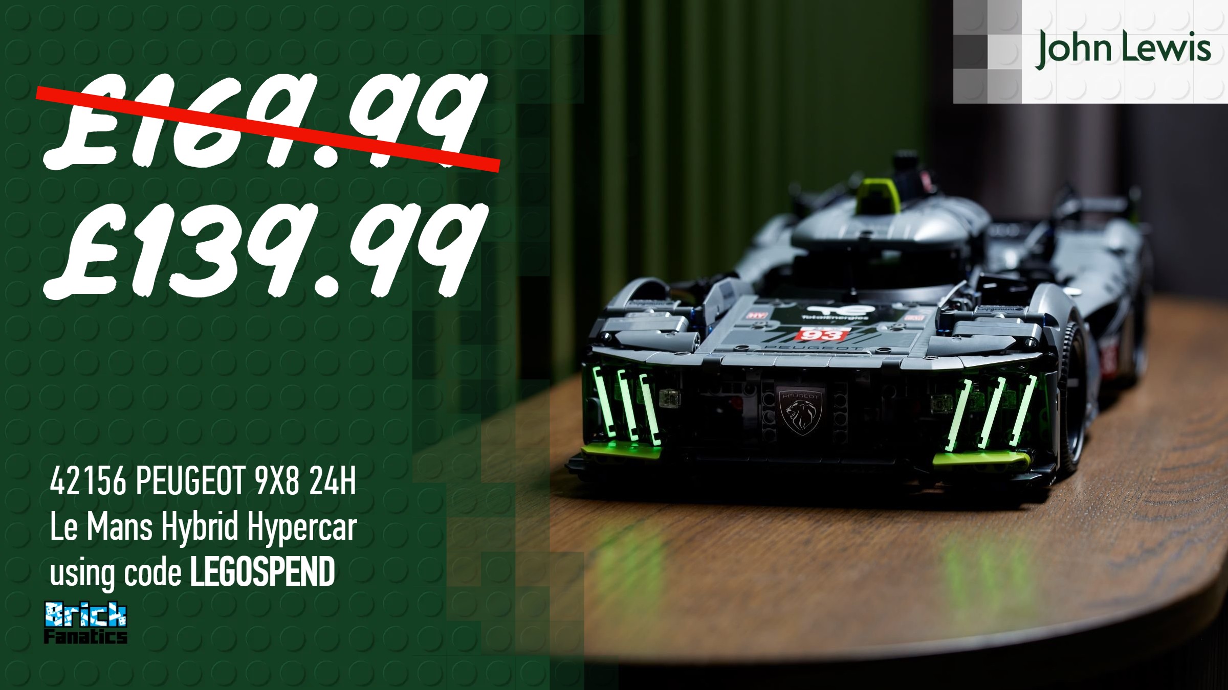 Score a huge saving on this race-ready LEGO Technic set