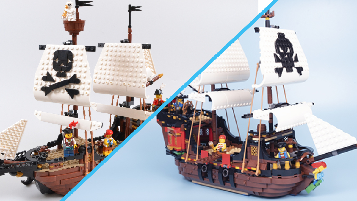 LEGO Creator 3-in-1 Pirate Ships comparison: 2020 vs. 2026