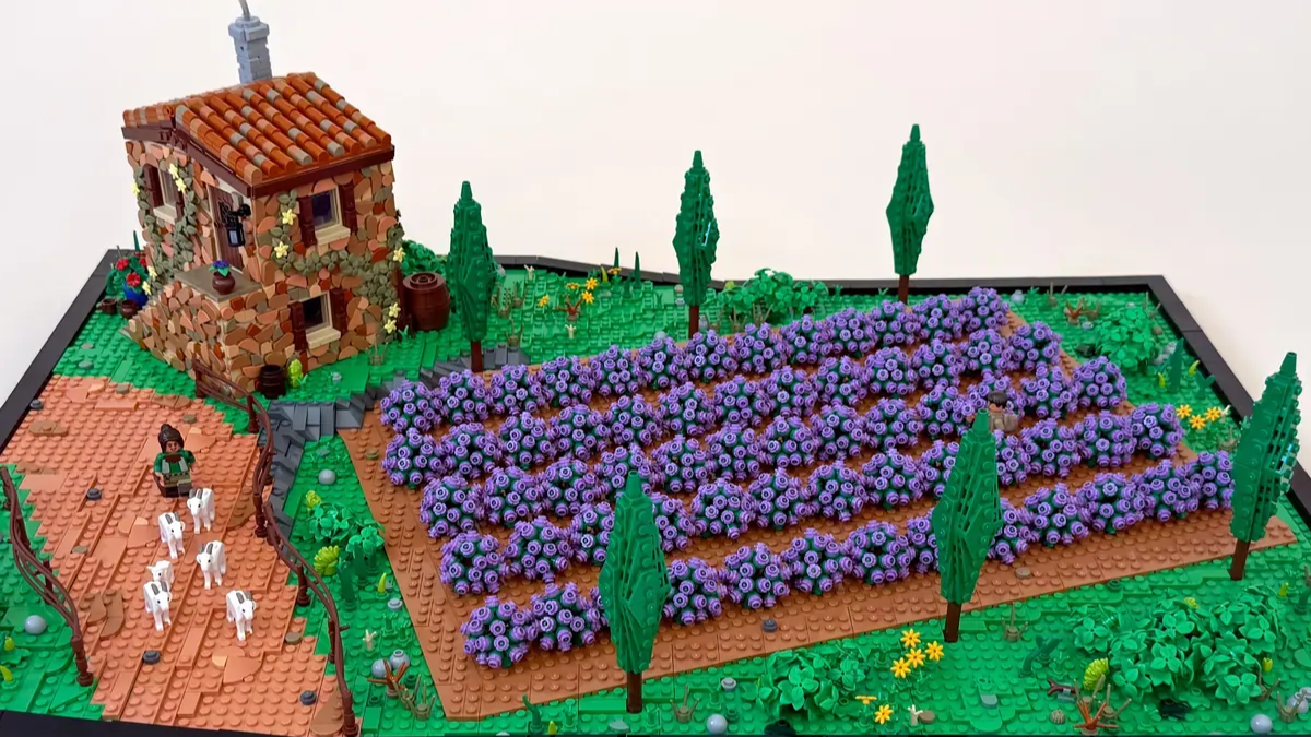 Este precioso campo de lavanda podría convertirse en un LEGO. Ideas  y configure 