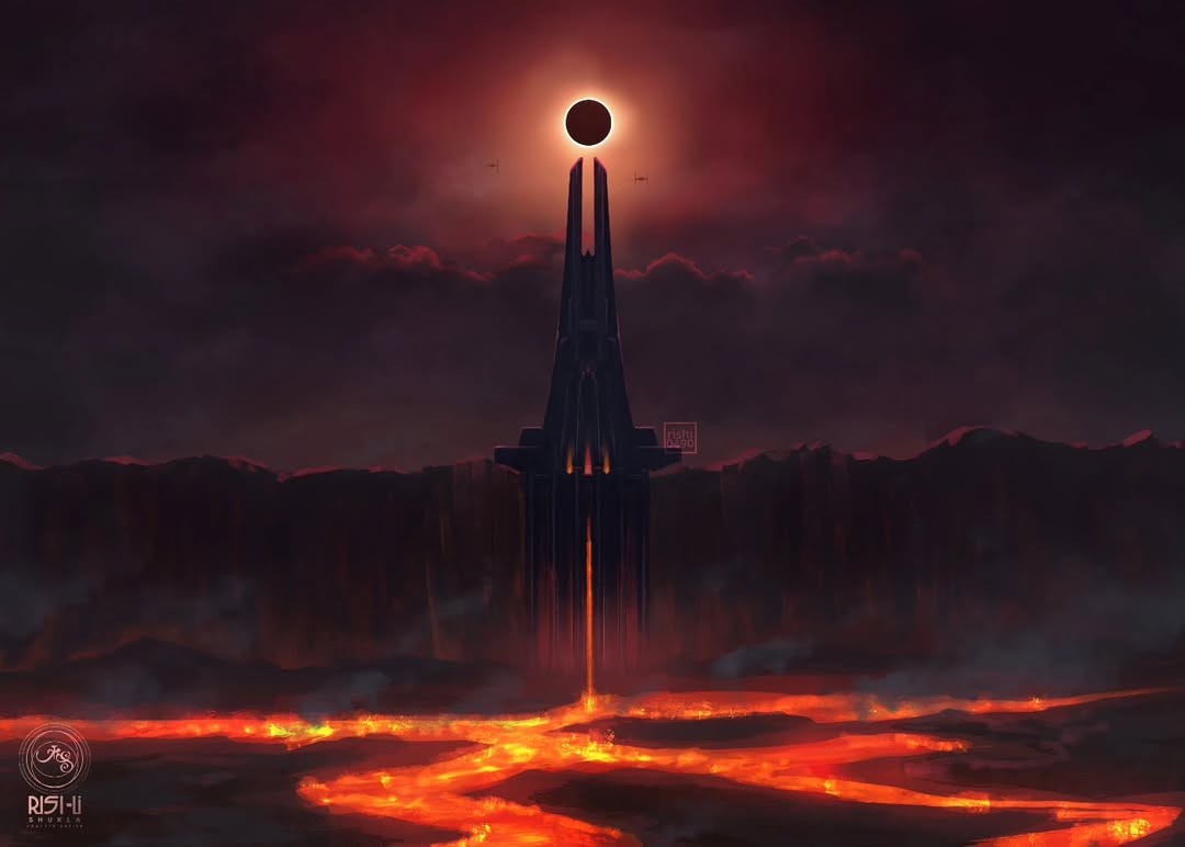 INSTA Darth Vader Mustafar art