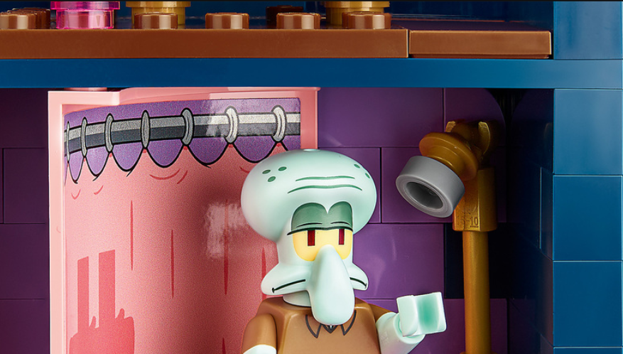 LEGO Squidward head hole
