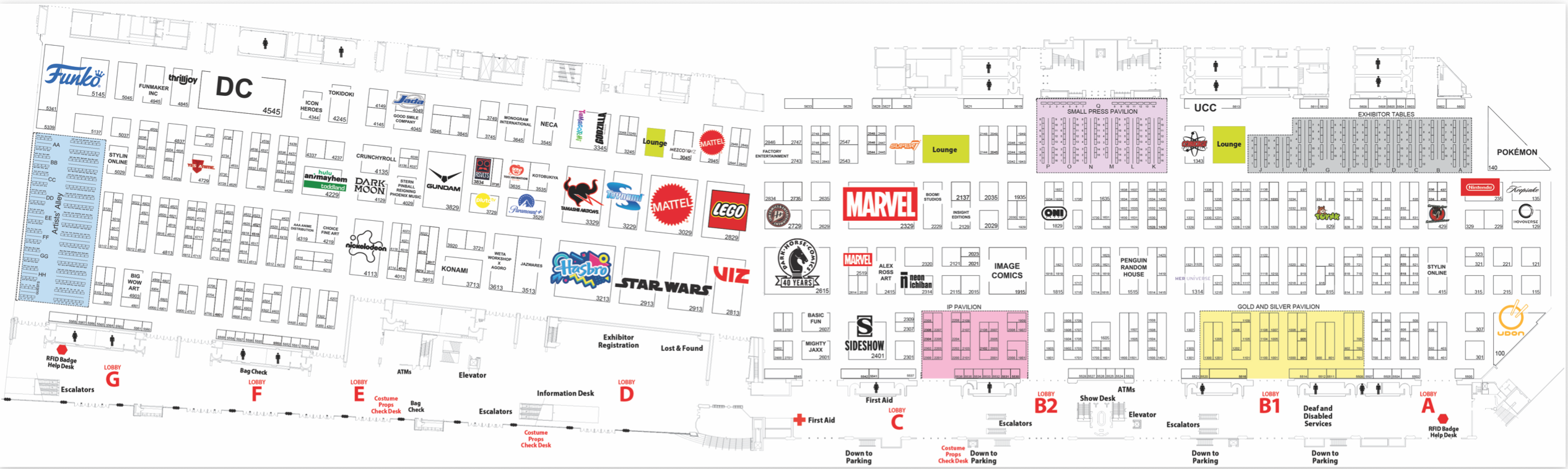 San Diego Comic-Con 2026 floor plan