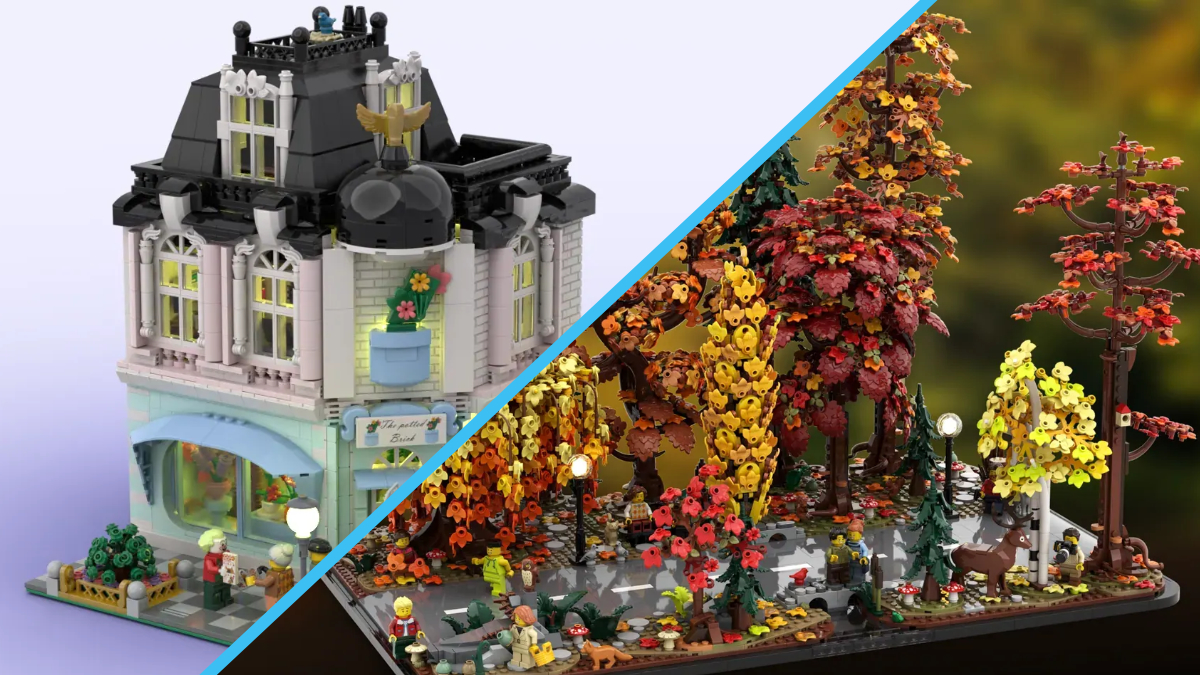 LEGO Ideas welcomes 10K Autumn Forest and Fountain Place