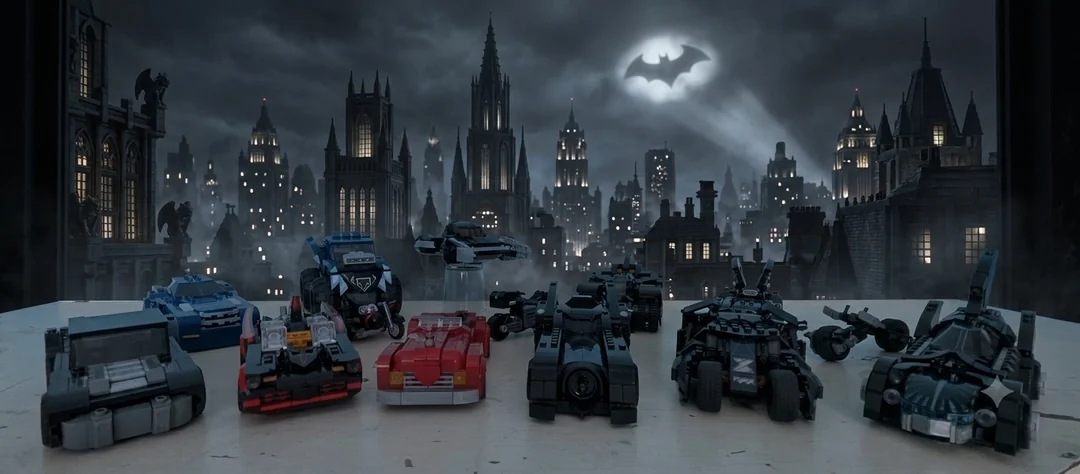 thebrickfroggy lego batman legacy batmobiles physical