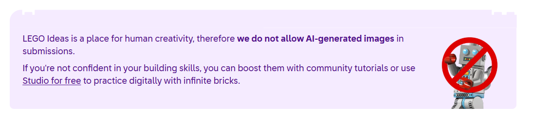 LEGO Ideas AI-melding
