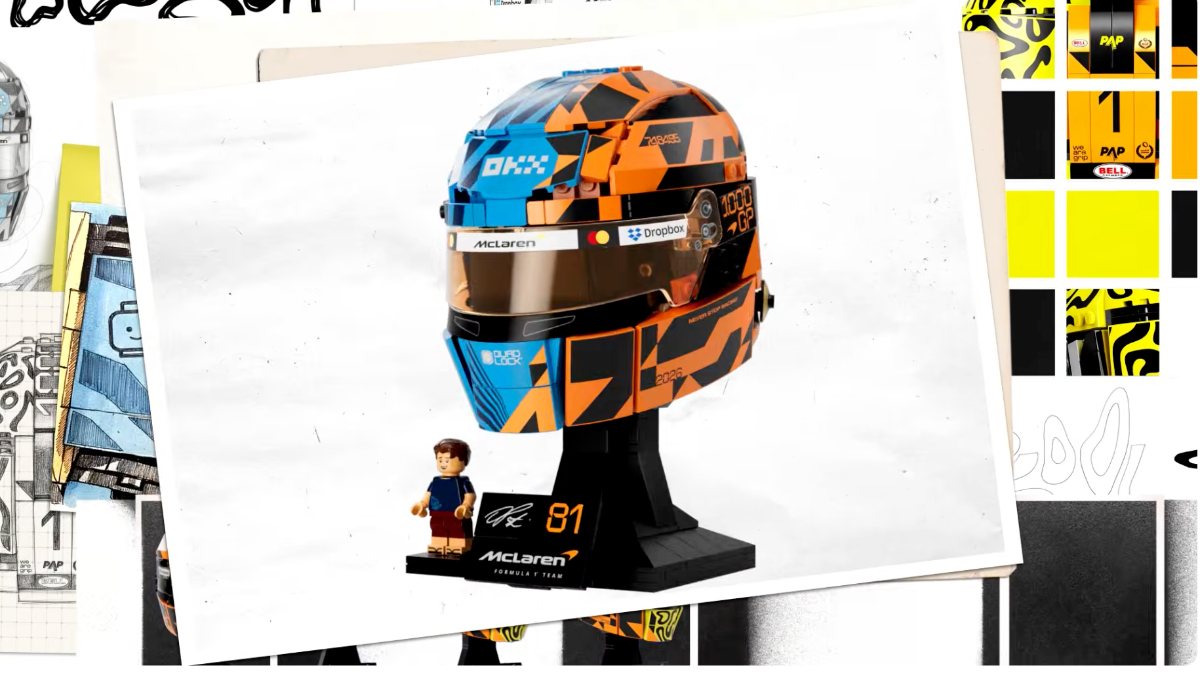 Take a look at early LEGO Editions Formula 1 helmet designs