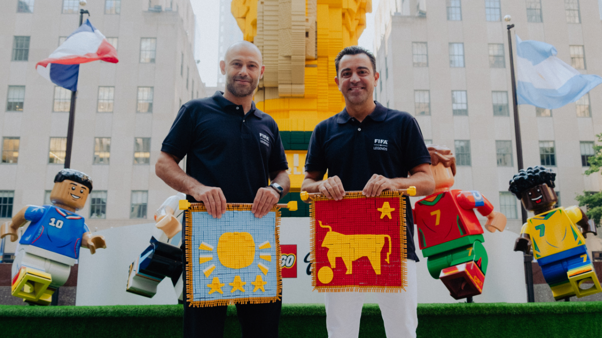 LEGO unites football legends ahead of FIFA World Cup final