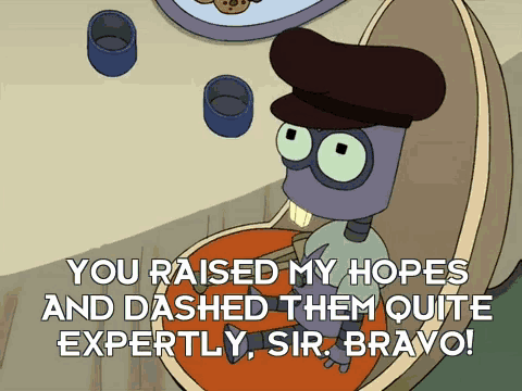 GIF de Futurama que generó esperanzas frustradas