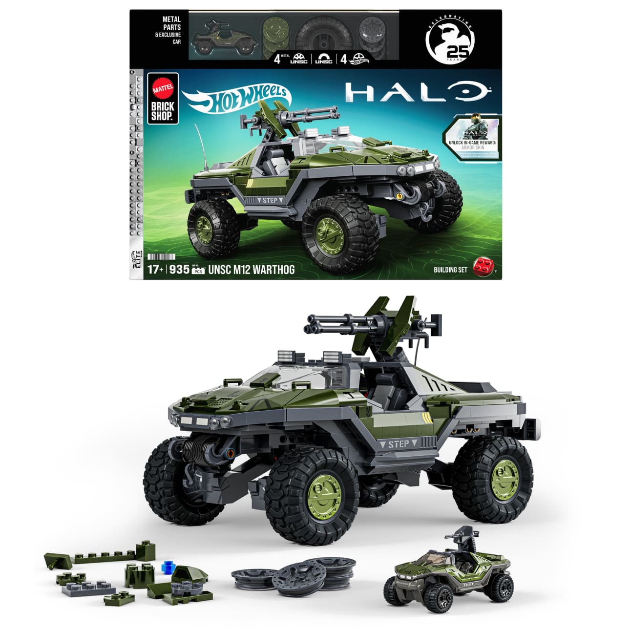 Mattel Brick Shop Halo Warthog
