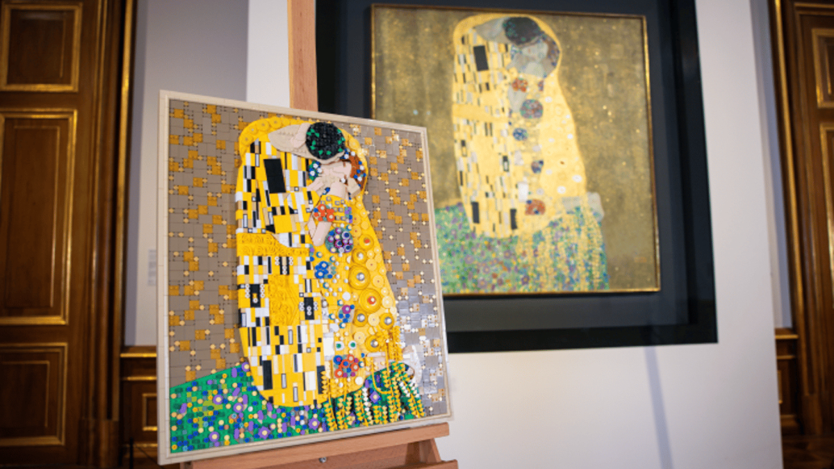 Discover how LEGO Art brought Gustav Klimt’s The Kiss to life