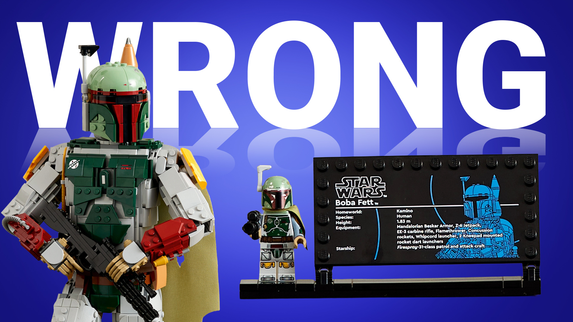 LEGO just can't get Boba Fett's minifigure right