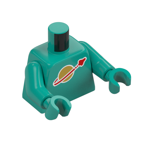 Classic Space torso teal
