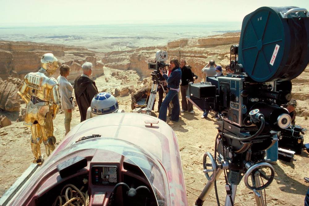 LUCASFILM Star Wars A New Hope Tatooine filming