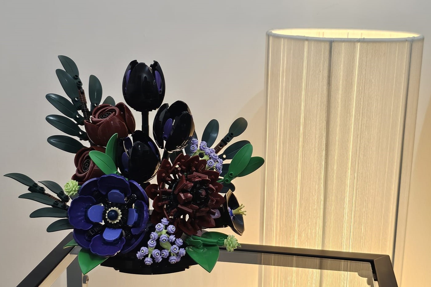 LEGO Botanicals 11513 dark flower arrangement review lifestyle