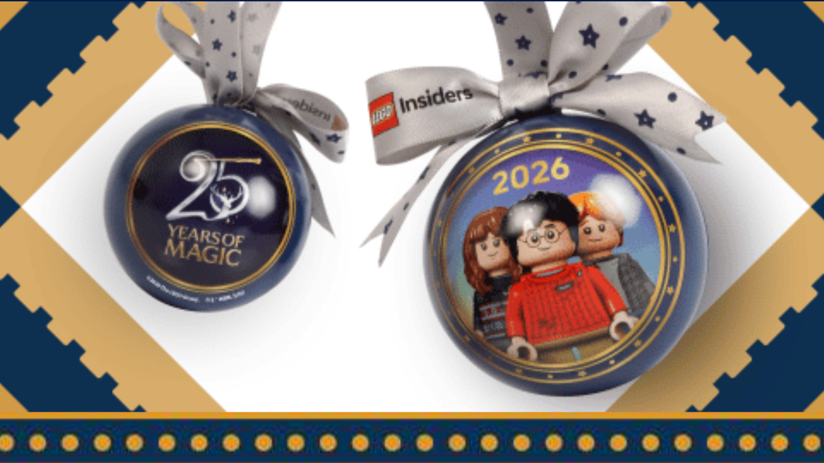LEGO Harry Potter Holiday Baubles reward is a retro festive treat