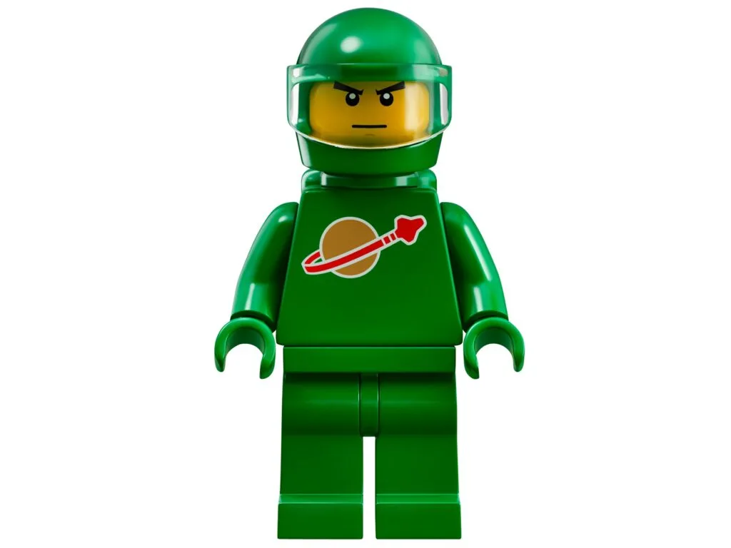 LEGO Classic Space green astronaut minifigure