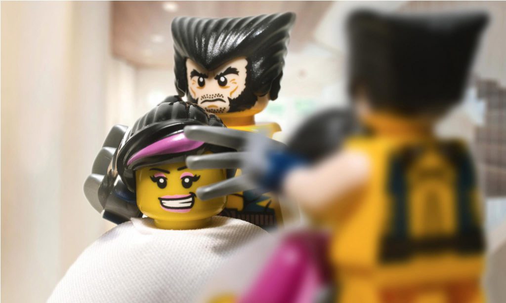 LEGO Wolverine haircut