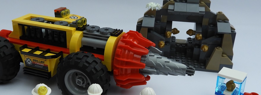 LEGO City 60186 Mining Heavy Driller featured