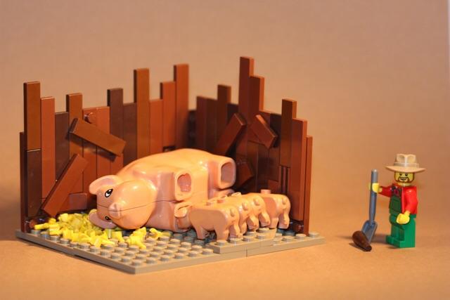 Brick Pic Pigs