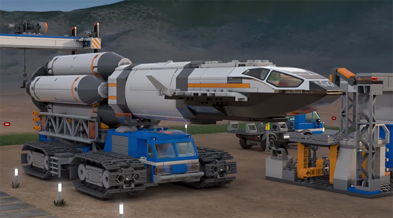 Okklusion erotisk subtraktion LEGO City 60229 Rocket Assembly & Transport functions shared in new video