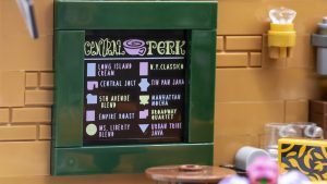 coffee menu framed